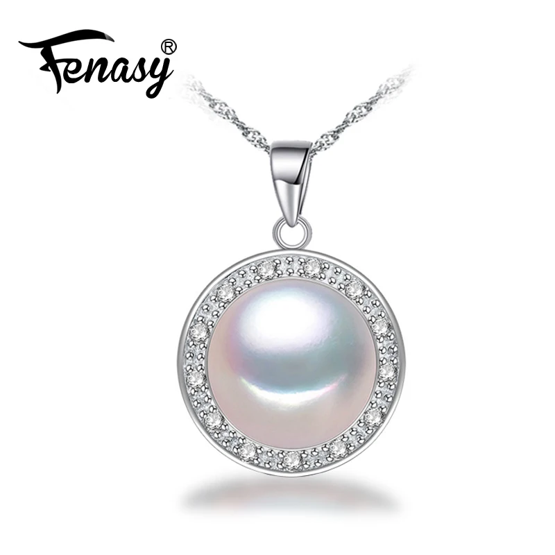 2017 Nouveaux meilleurs amis pendentif cadeau de mariage BNQIDI-04001028-32247289890 FENASY bijoux en perles grosse perle À La Mode Naturel pendentif en perles Collier Pour Les Femmes